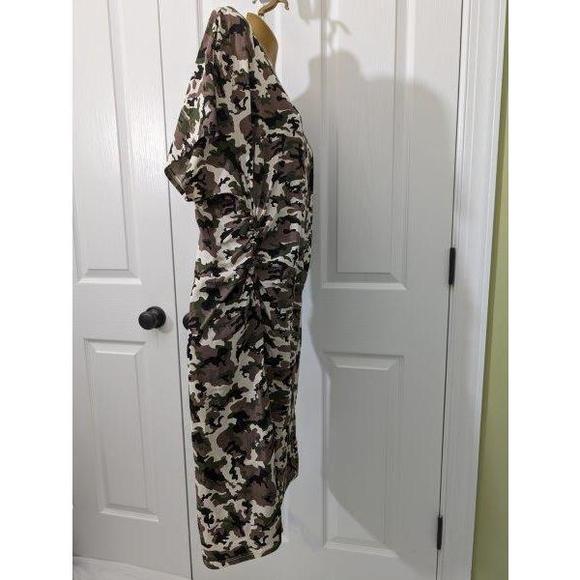 SEED TO STYLE Organic cotton Dress Short-sleeve Camo T-shirt Sz XL - Picture 2 of 10